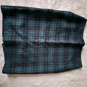 Merona Stretch Plaid Skirt in Blue and Black